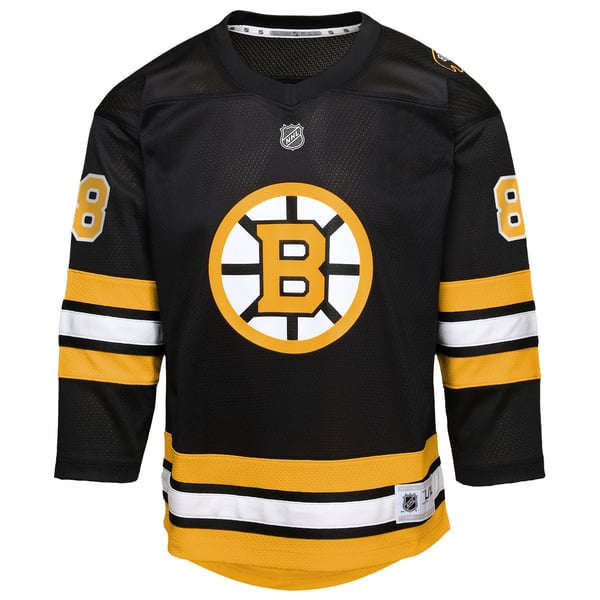 Youth Boston Bruins David Pastrnak Black Home Replica Player Jersey