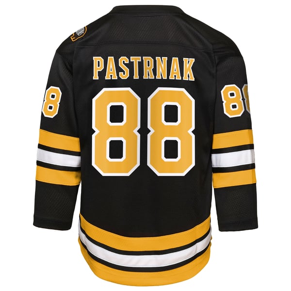 Youth Boston Bruins David Pastrnak Black Home Replica Player Jersey