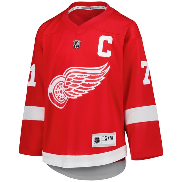 Youth Detroit Red Wings Dylan Larkin Red Home Replica Player Jersey - Image 3