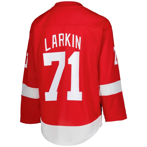 Youth Detroit Red Wings Dylan Larkin Red Home Replica Player Jersey - Image 4