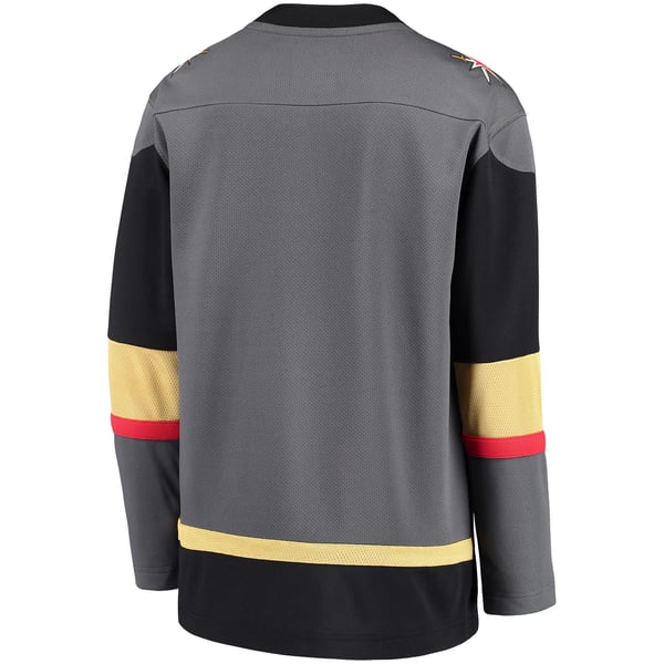 Youth Vegas Golden Knights Fanatics Black Alternate Replica Blank Jersey - Image 4