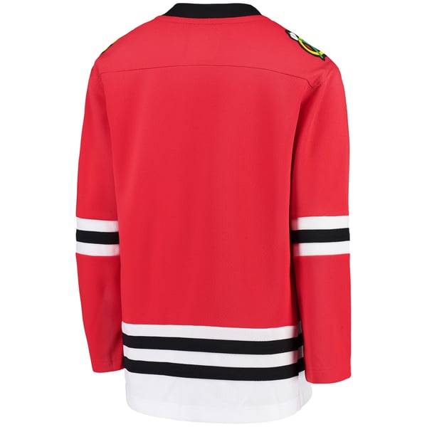 Youth Chicago Blackhawks Fanatics Red Home Replica Blank Jersey - Image 4