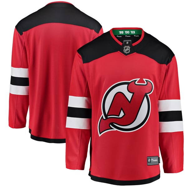 Youth New Jersey Devils Fanatics Red Breakaway Home Jersey - Image 1