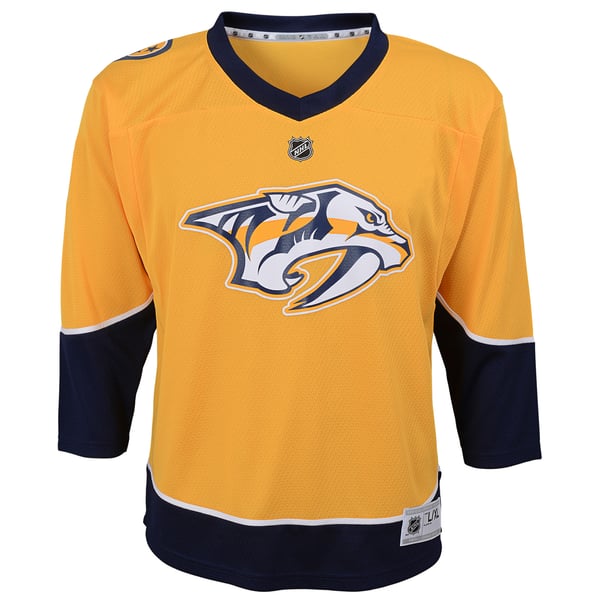 Youth Nashville Predators  Gold Home Replica Custom Jersey - Image 3