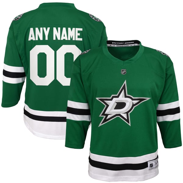Youth Dallas Stars Green Home Replica Custom Jersey - Image 1