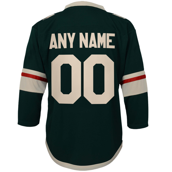 Youth Minnesota Wild Green Replica Custom Jersey - Image 4