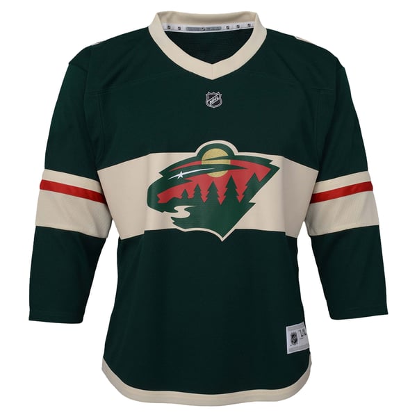 Youth Minnesota Wild Green Replica Jersey - Image 3