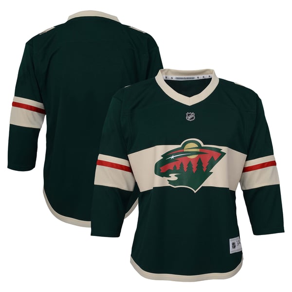 Youth Minnesota Wild Green Replica Jersey - Image 1