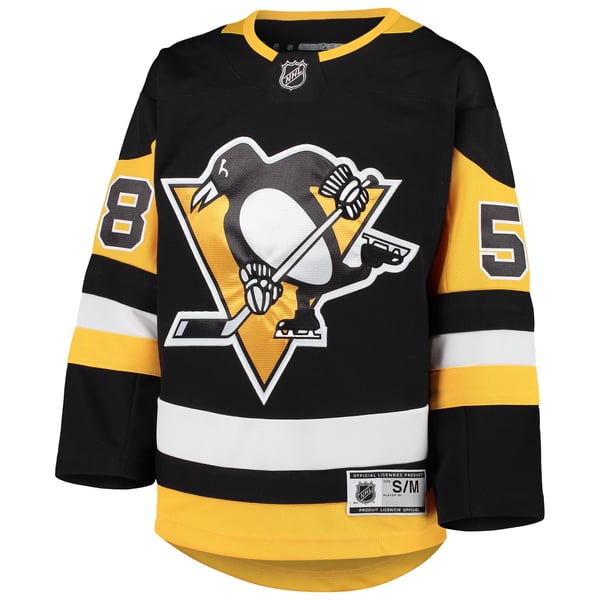Youth Pittsburgh Penguins Kris Letang Black Premier Player Jersey - Image 3