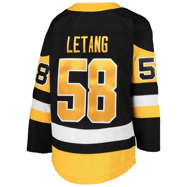 Youth Pittsburgh Penguins Kris Letang Black Premier Player Jersey - Image 4