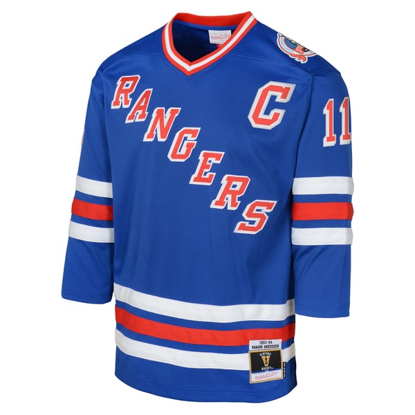 Youth New York Rangers Mark Messier Royal Power Play 2.0 Player Jersey with Captain Patch - Image 3