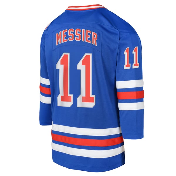 Youth New York Rangers Mark Messier Royal Power Play 2.0 Player Jersey with Captain Patch - Image 4
