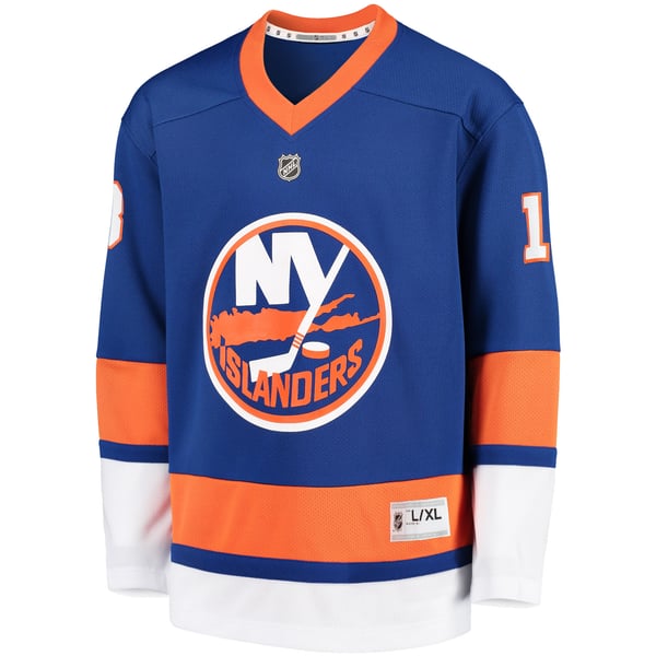 Youth New York Islanders Mathew Barzal Royal Home Player Replica Jersey - Image 3