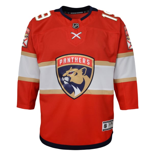 Youth Florida Panthers Matthew Tkachuk Red Home Premier Player Jersey - Image 3