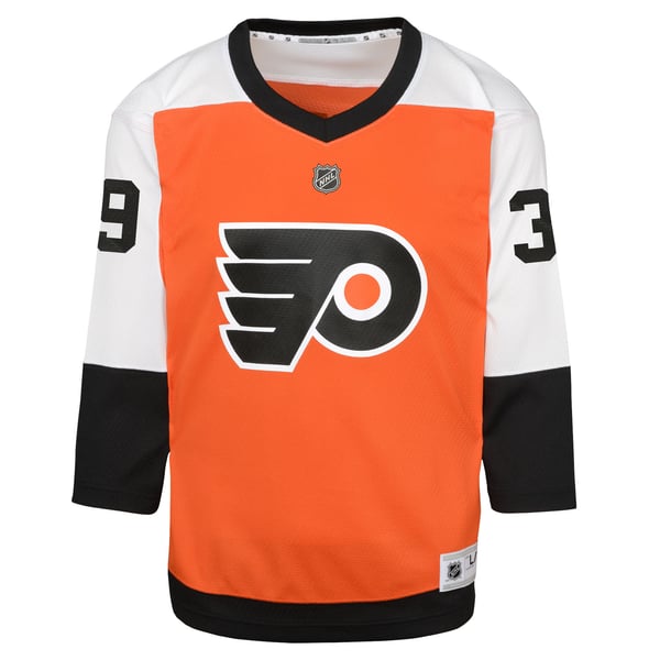 Youth Philadelphia Flyers Matvei Michkov Orange Home Replica Player Jersey - Image 3