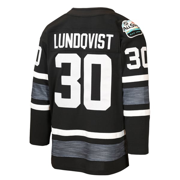 Youth New York Rangers Henrik Lundqvist Mitchell & Ness Black 2019 All-Star Game Power Play Jersey - Image 4