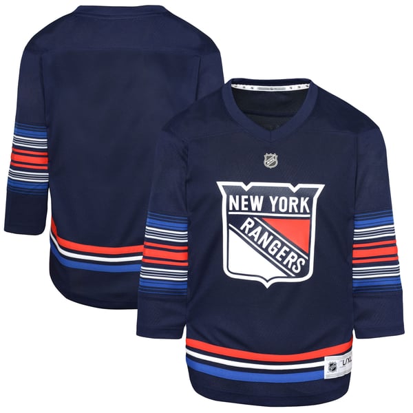 Youth New York Rangers  Navy Alternate Replica Jersey - Image 2