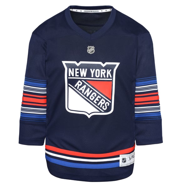 Youth New York Rangers  Navy Alternate Replica Jersey - Image 3