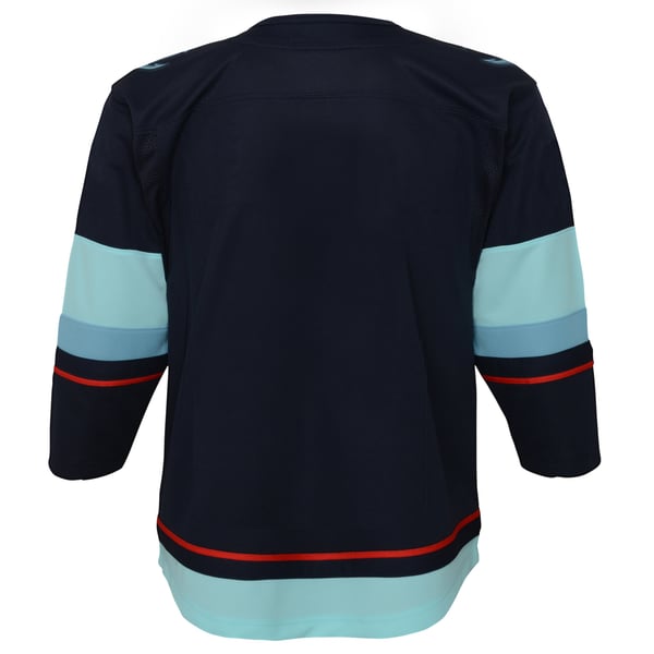 Youth Seattle Kraken Navy Home Premier Jersey - Image 4