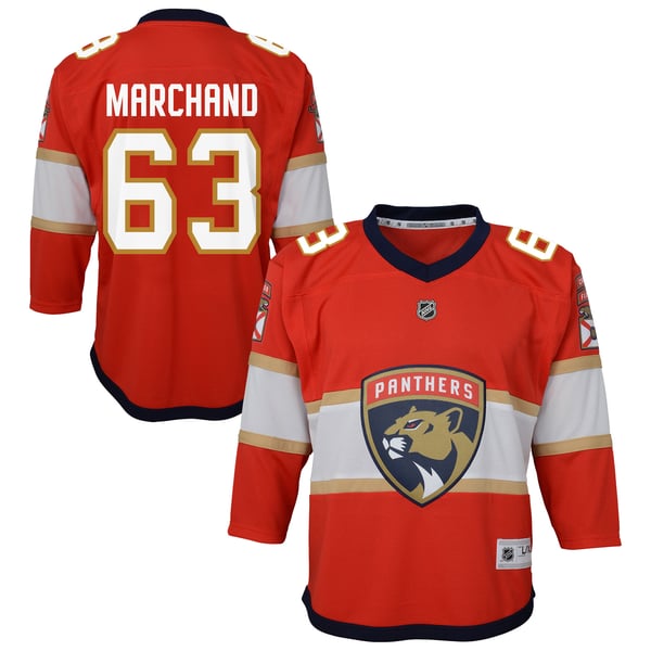 Youth Florida Panthers Brad Marchand Outerstuff Red Home Replica Jersey - Image 1