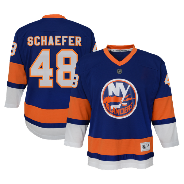 Youth New York Islanders Matthew Schaefer Outerstuff Blue  Home ReplicaPlayer Jersey - Image 2