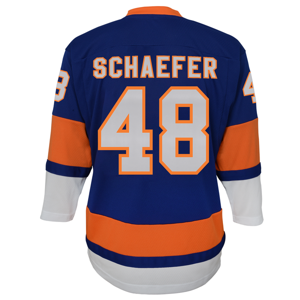 Youth New York Islanders Matthew Schaefer Outerstuff Blue  Home ReplicaPlayer Jersey - Image 4