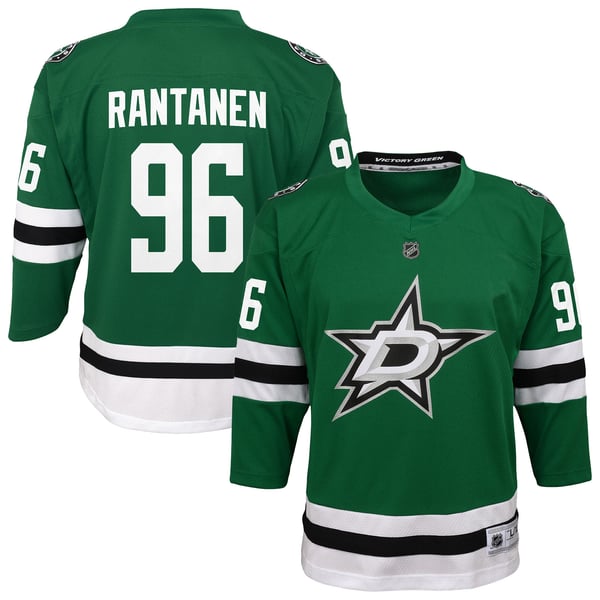 Youth Dallas Stars Mikko Rantanen Outerstuff Kelly Green  Replica Jersey - Image 1