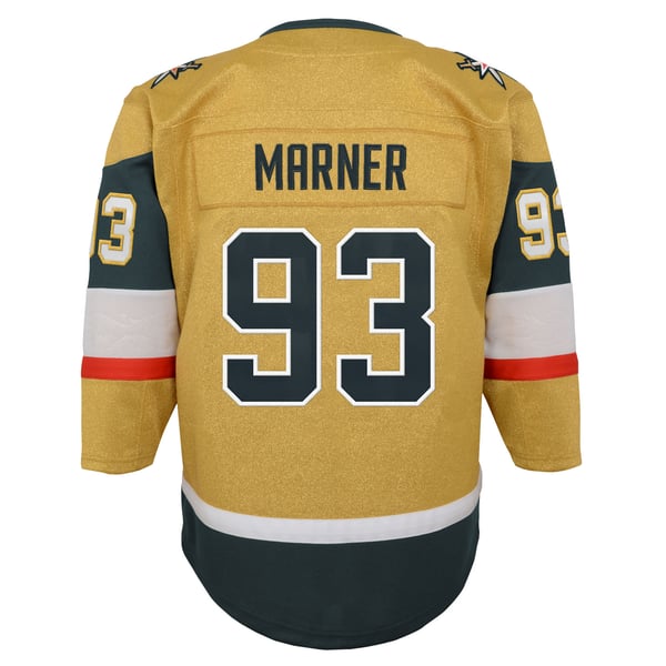 Youth Vegas Golden Knights Mitch Marner Outerstuff Gold Premier Player Jersey - Image 4