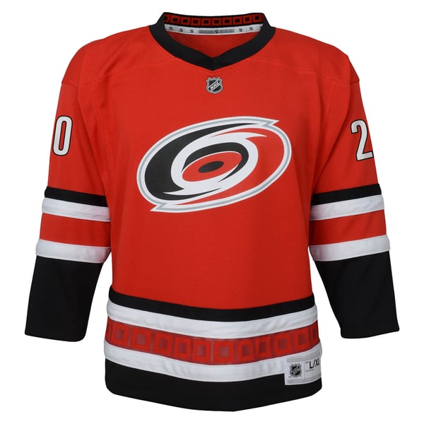 Youth Carolina Hurricanes Sebastian Aho Outerstuff Red Alternate Replica Jersey - Image 3
