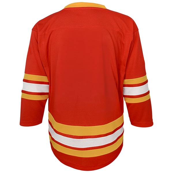 Youth Calgary Flames Red Home Replica Blank Jersey - Image 4