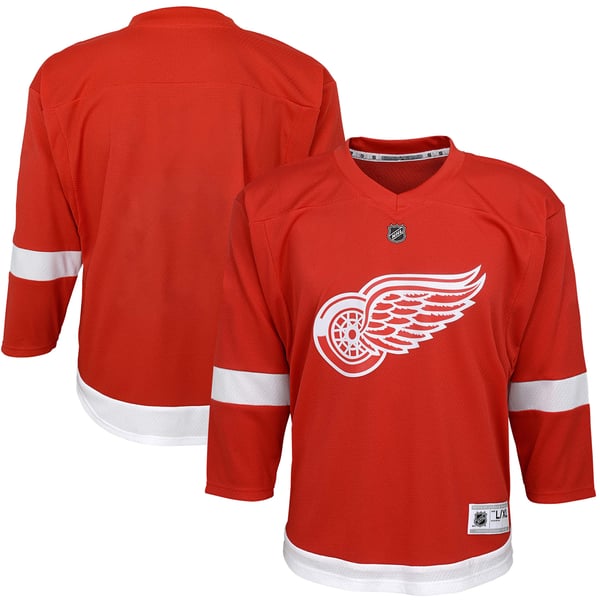 Youth Detroit Red Wings Red Home Replica Blank Jersey - Image 1