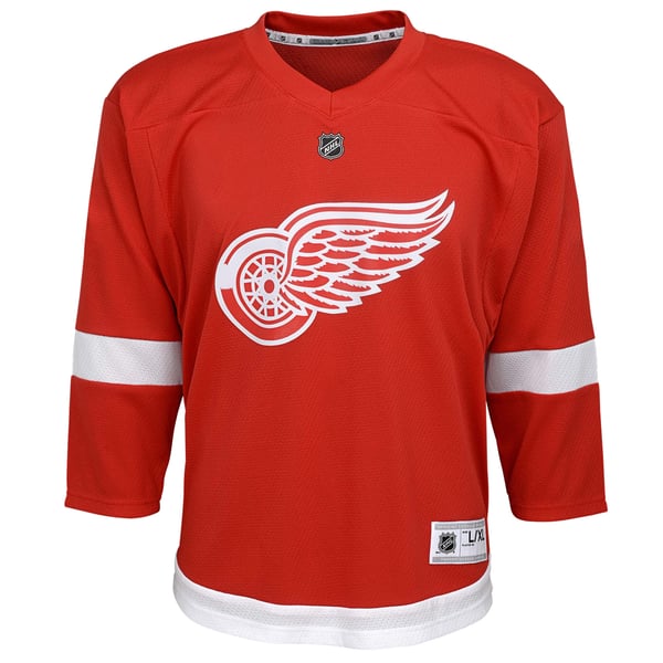 Youth Detroit Red Wings Red Home Replica Custom Jersey - Image 3