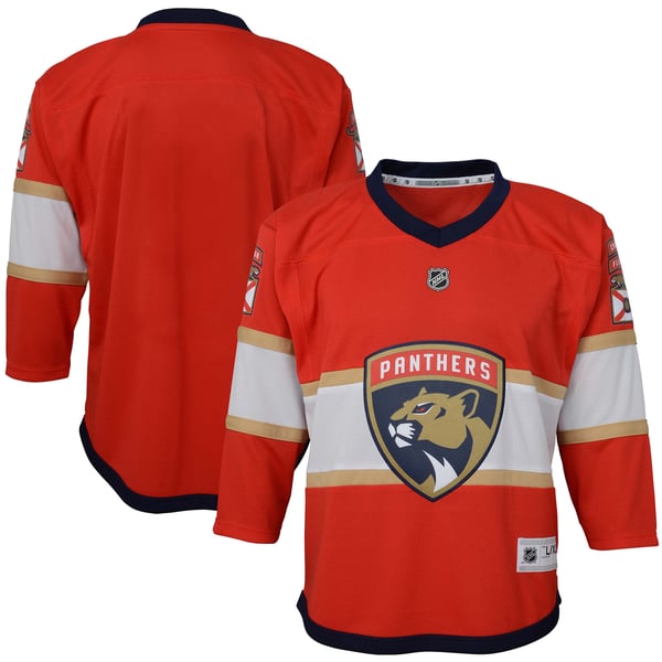 Youth Florida Panthers Red Home Replica Blank Jersey - Image 2