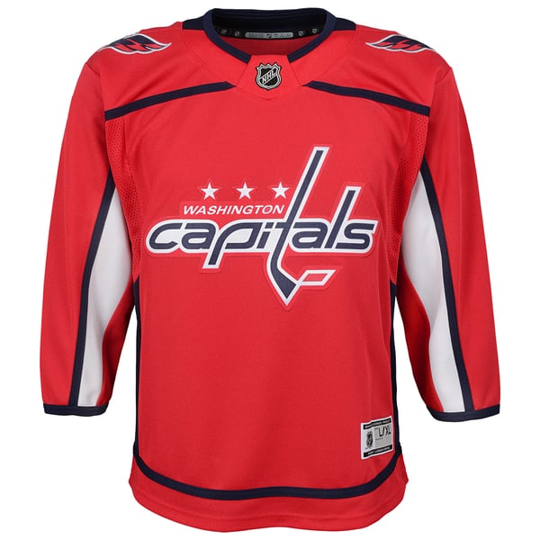 Youth Washington Capitals Red Home Blank Premier Jersey - Image 3