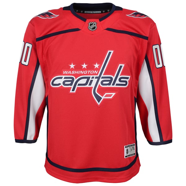 Youth Washington Capitals Red Home Custom Premier Jersey - Image 3