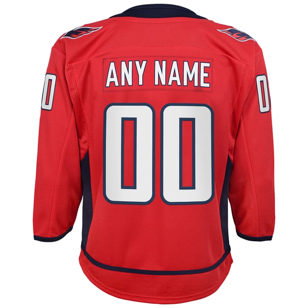 Youth Washington Capitals Red Home Custom Premier Jersey - Image 4