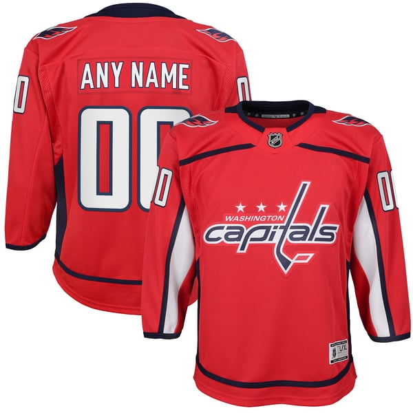 Youth Washington Capitals Red Home Custom Premier Jersey - Image 1