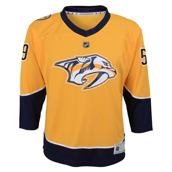Youth Nashville Predators Roman Josi Gold  Home Replica Player Jersey - Image 3