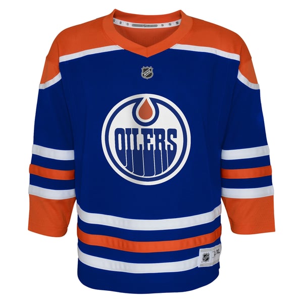 Youth Edmonton Oilers Royal Home Replica Custom Jersey - Image 3