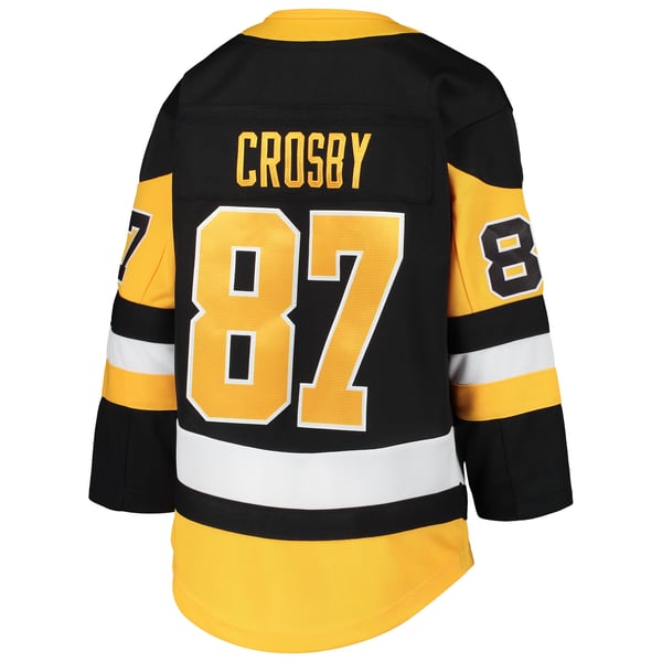 Youth Pittsburgh Penguins Sidney Crosby Black Premier Player Jersey - Image 4