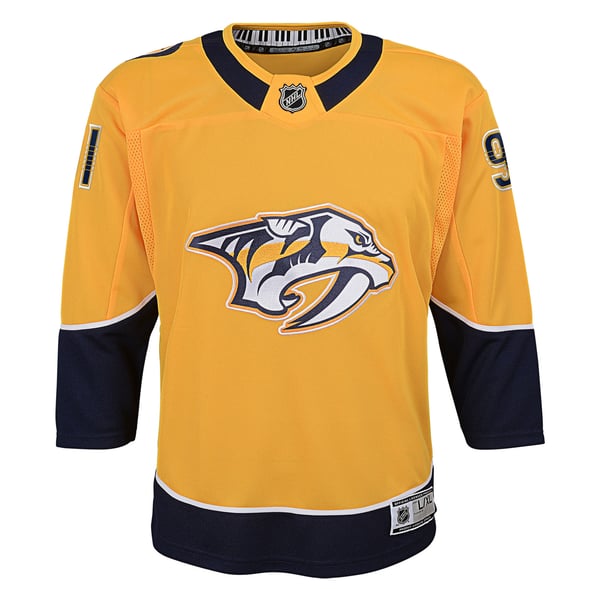 Youth Nashville Predators Steven Stamkos Gold Home Premier Player Jersey - Image 3