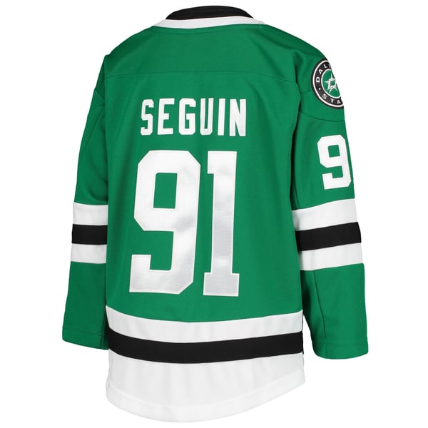 Youth Dallas Stars Tyler Seguin Kelly Green Home Premier Player Jersey - Image 4