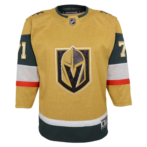 Youth Vegas Golden Knights William Karlsson Gold Home Premier Player Jersey - Image 3