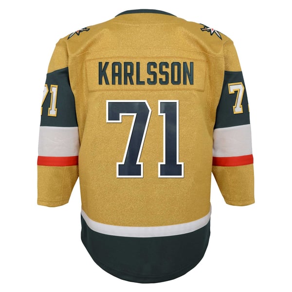 Youth Vegas Golden Knights William Karlsson Gold Home Premier Player Jersey - Image 4