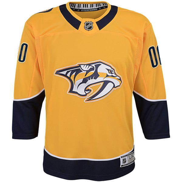 Youth Nashville Predators Yellow Home Premier Custom Jersey - Image 3