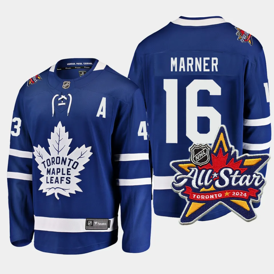 Mitch Marner Toronto Maple Leafs 2024 NHL AllStar Patch Home Breakaway