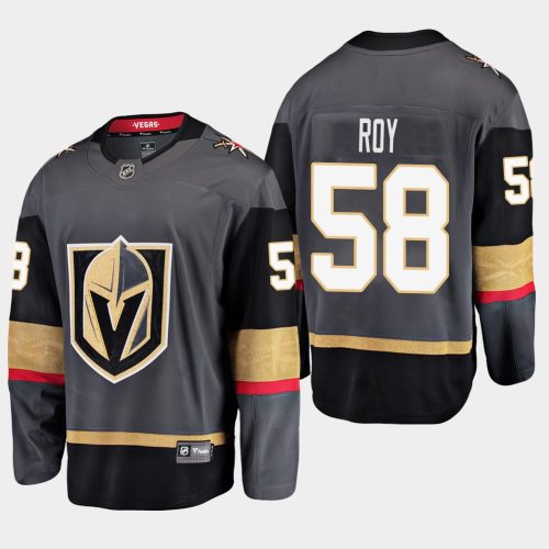 Men's Vegas Golden Knights Nicolas Roy #58 Black Home Breakaway Player Jersey